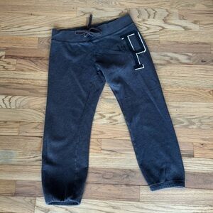 Pink Victorias Secret Sweatpants Gray Drawstring S